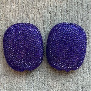 Purple Glass Rhinestone Airpods Max Case